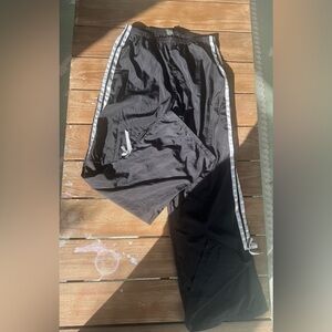 🖤 Black Windbreaker Track Pants w/ Bow Detail 🎀 | Size M